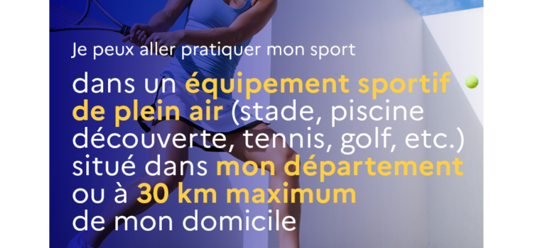 Décisions sanitaires pour le sport à partir du 3 avril Décisions sanitaires pour le sport à partir du 3 avril